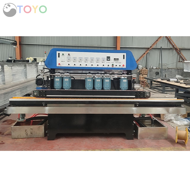 Glass Surface Grinding Edger Machine To Beveling Edge in Horizontal Type 