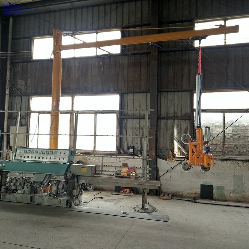 Column Cantilever Crane/Jib Crane Glass Vacuum Lifter in Flag Bridge Shape
